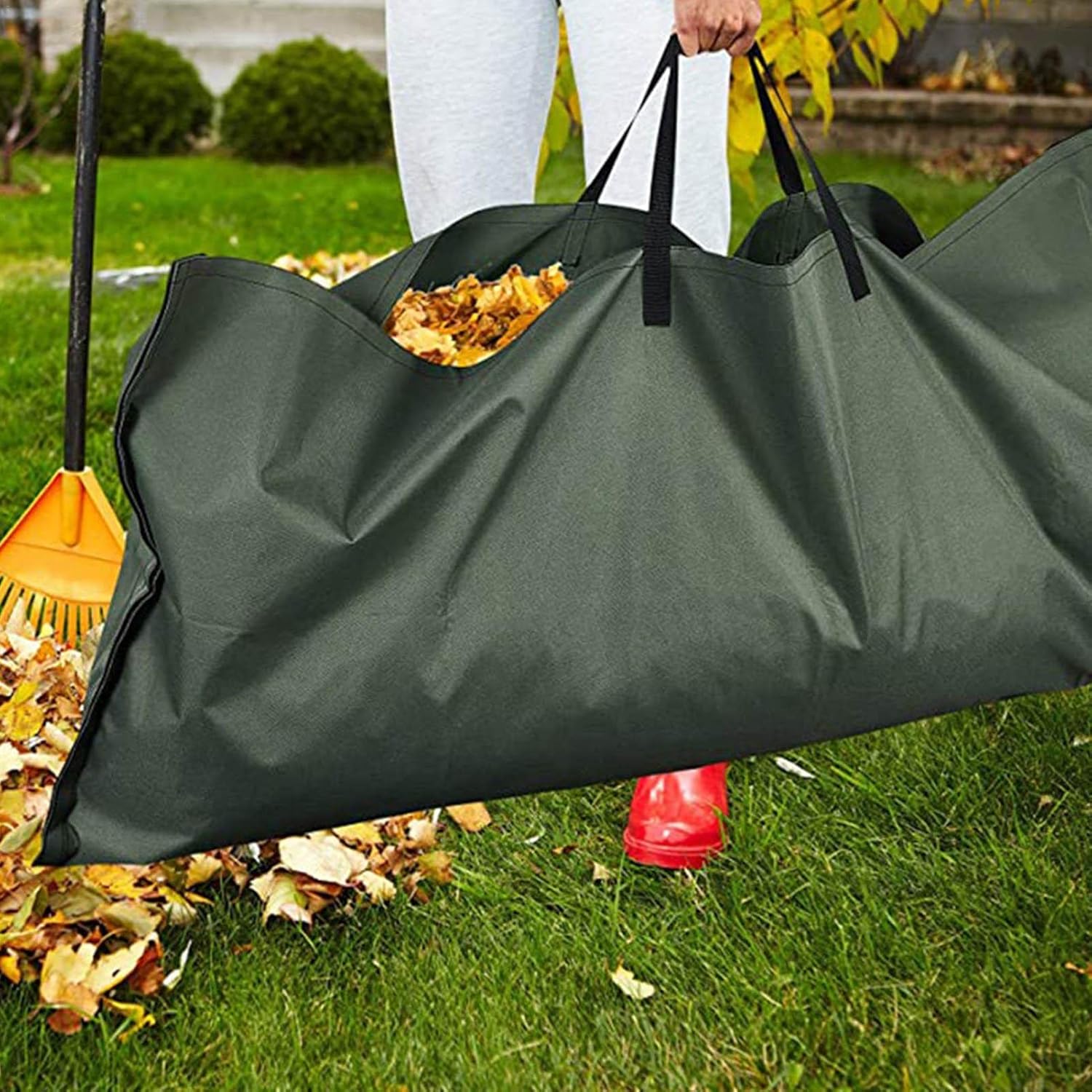 BowLift | Foldable Garden Waste Bag – Sturdy Collection Bag for Leaves and Garden Waste