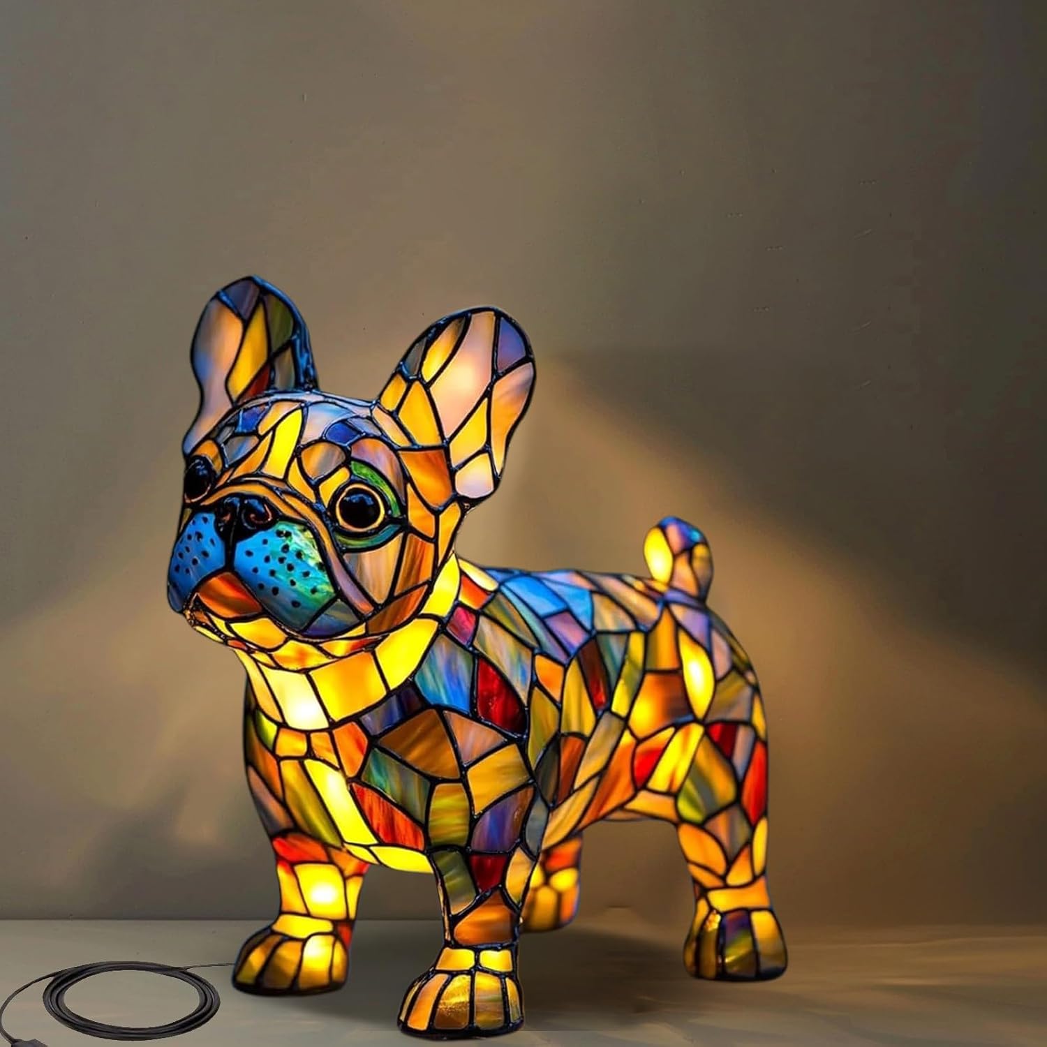 BowLift | GlowPaw Dog Tribute Lamp – Handmade Acrylic Night Light for Dog Lovers (USB Powered)