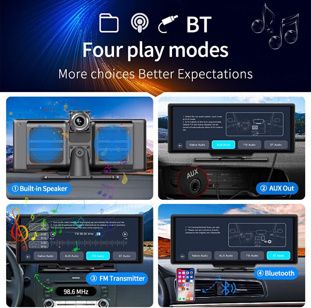 BowLift | CarVision Pro – Smart Car Display with Apple CarPlay, Android Auto & Dash Camera
