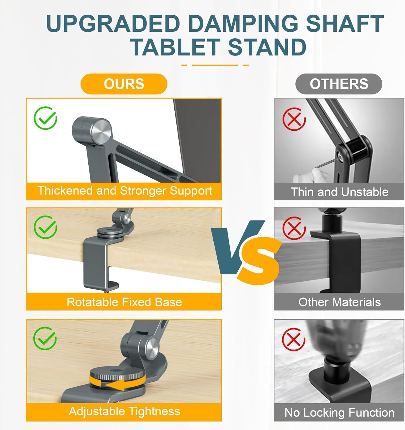 BowLift | Adjustable Aluminum Tablet Desk Stand with 360° Rotation – Movaro