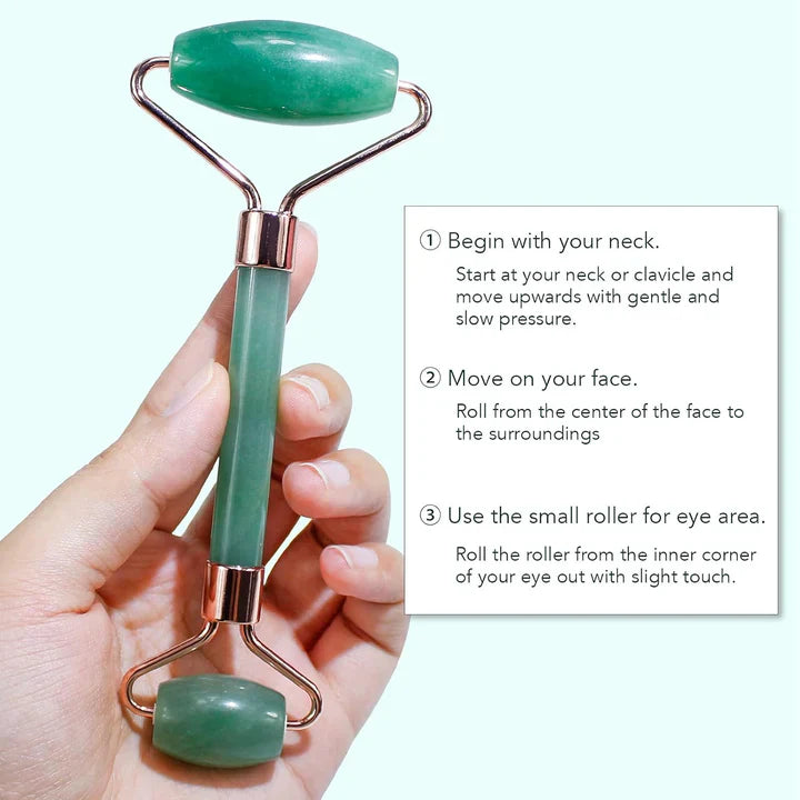 BowLift | Instant Glow Gua Sha & Jade Roller Set | For radiant skin and natural relaxation