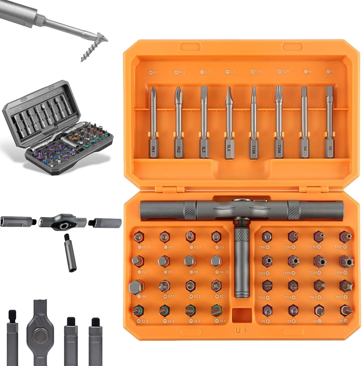 BowLift | 42-in-1 Magnetic Screwdriver Set – Precision Repair Tool Kit with Bits & Handle – Fixaro