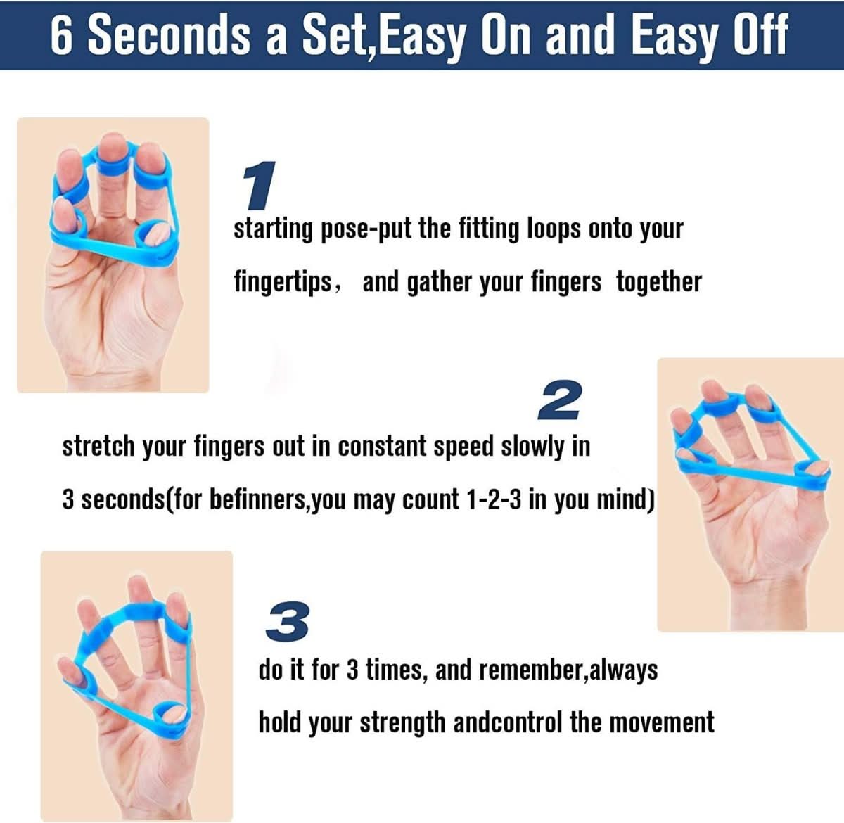 BowLift | 6-piece hand strengthener set to strengthen grip strength & relieve pain