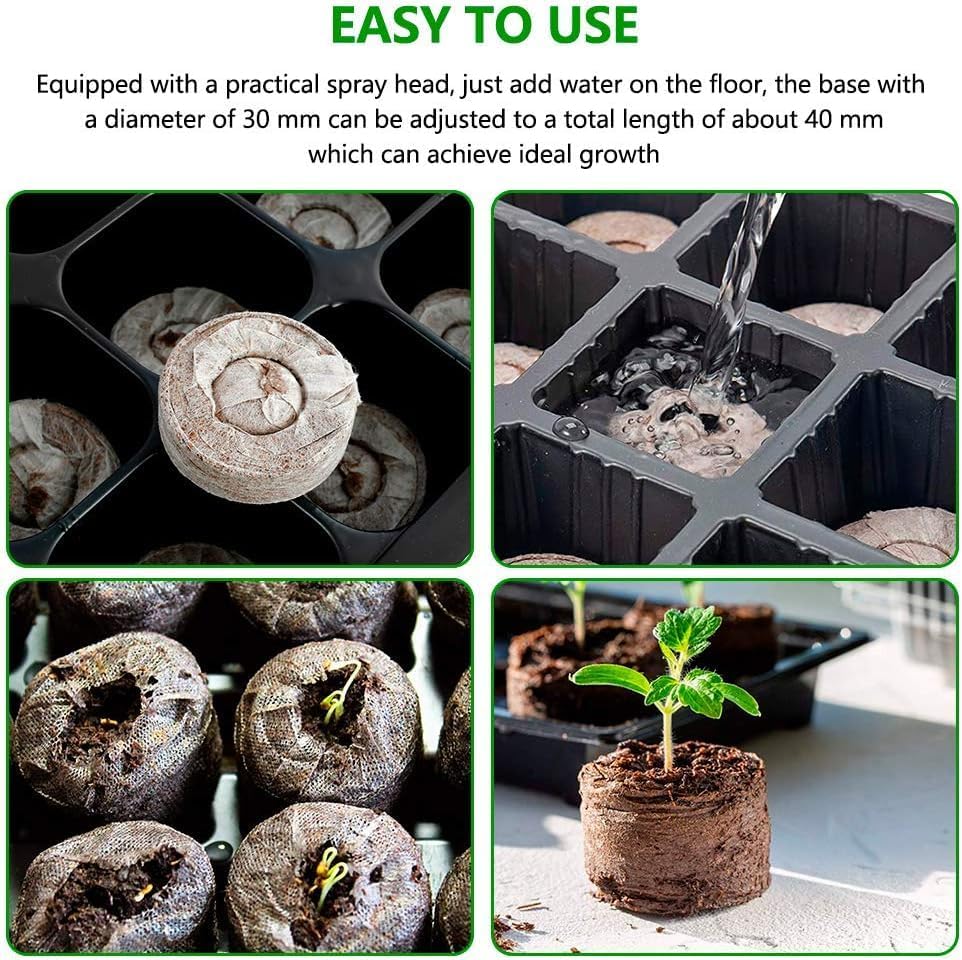 BowLift | Coconut Fiber Peat Seedling Pellets – Starter for Seed Planting