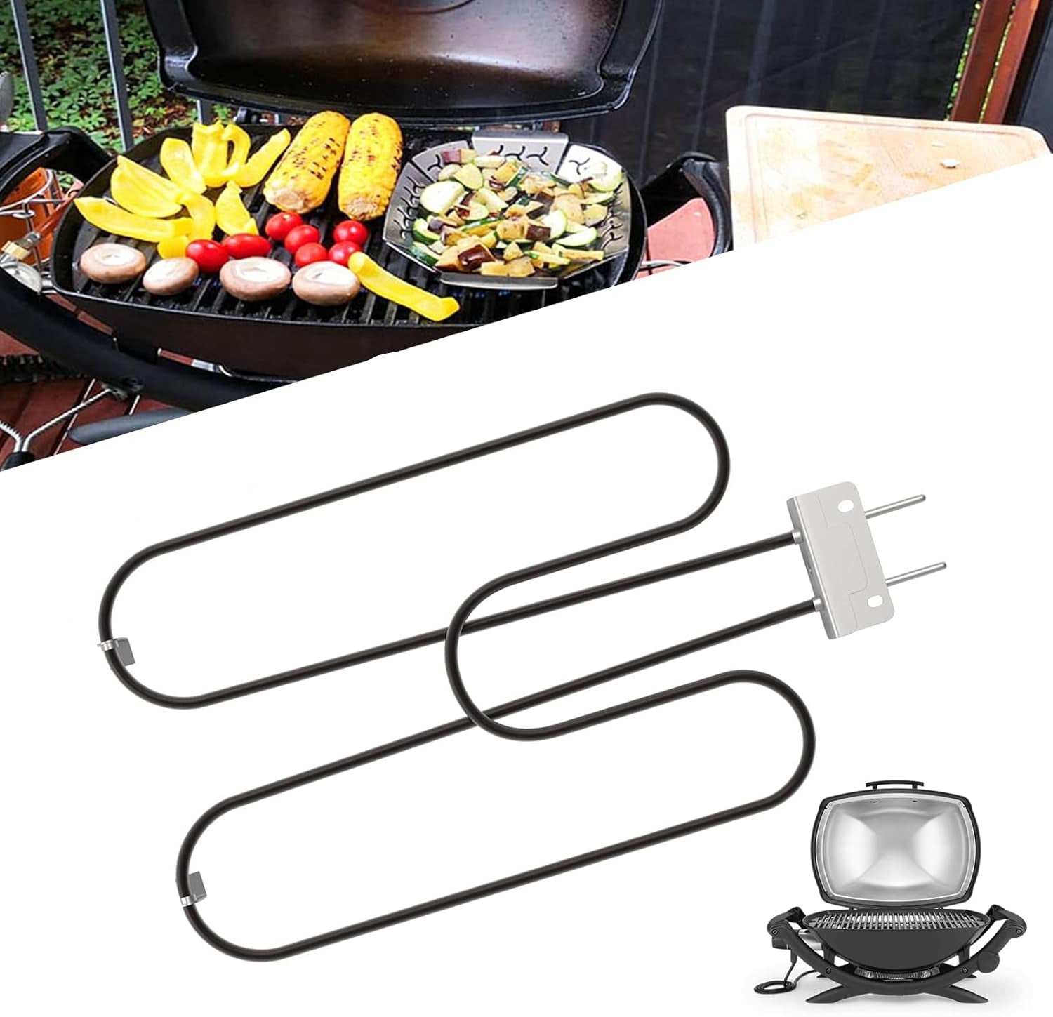 BowLift | High-Power Stainless Steel Grill Heating Coil 2200W for Outdoor Electric BBQ – Zeythra