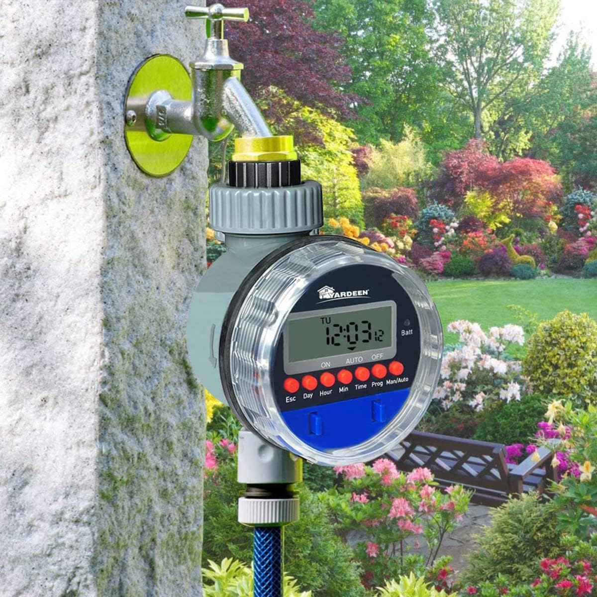 BowLift | Digital irrigation clock with LCD display – Automatic garden irrigation for plants