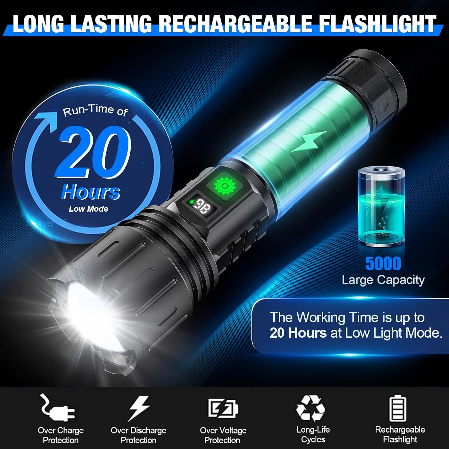 BowLift | 100000 Lumen Tactical Flashlight | World's Brightest High-Powered Torch