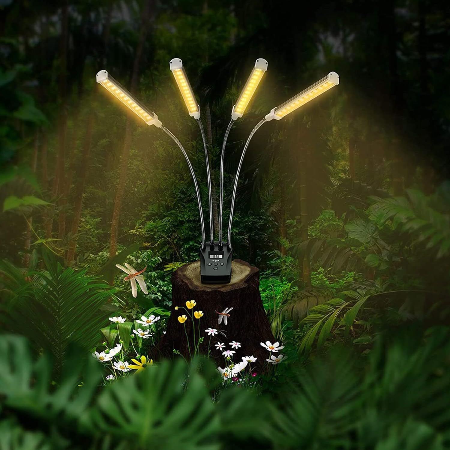 BowLift | Plant growth light with 4 flexible arms and dimming function for indoor gardens