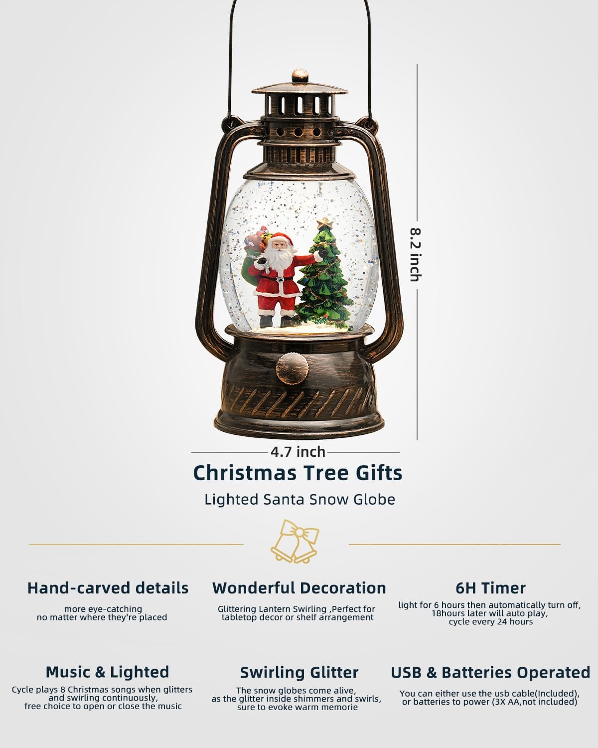 BowLift | Autumn Gloss Decorative Lamp with Pumpkins – Warm LED Light and 6-Hour Timer