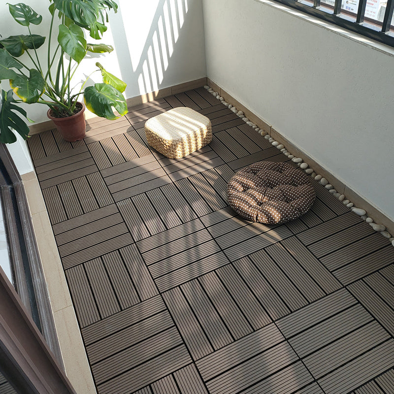 BowLift | Square PVC Deck/Patio Floor Tiles Interlocking Installation Outdoor Patio Tiles