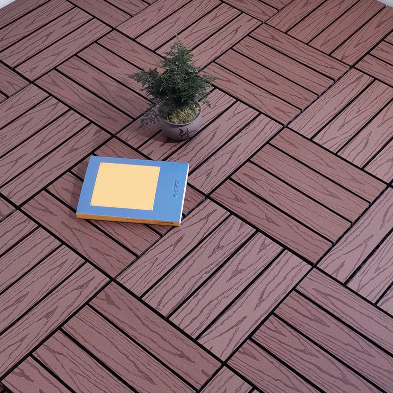 BowLift | Square PVC Deck/Patio Floor Tiles Interlocking Installation Outdoor Patio Tiles