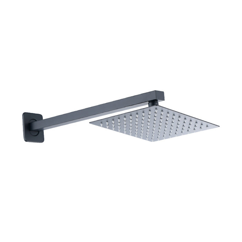 BowLift | Black Square Fest Shower Head Modern Style Wall Mounted Shower Head