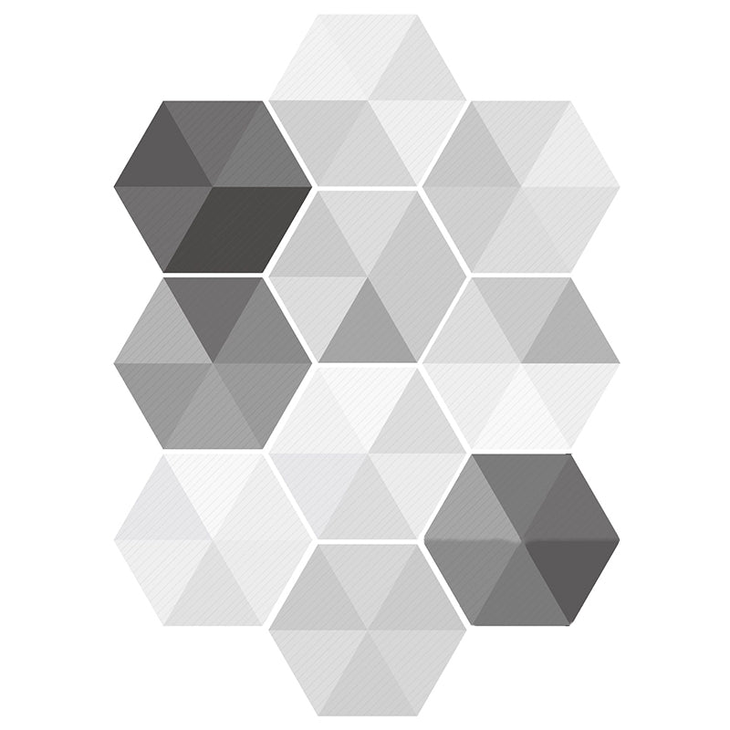 BowLift | Plastic Mosaic Tile Wallpaper Hexagonal for Stick-On and Removable Back Wall Tile