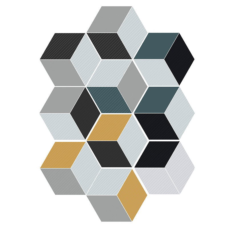 BowLift | Plastic Mosaic Tile Wallpaper Hexagonal for Stick and Remove Back Wall Tile