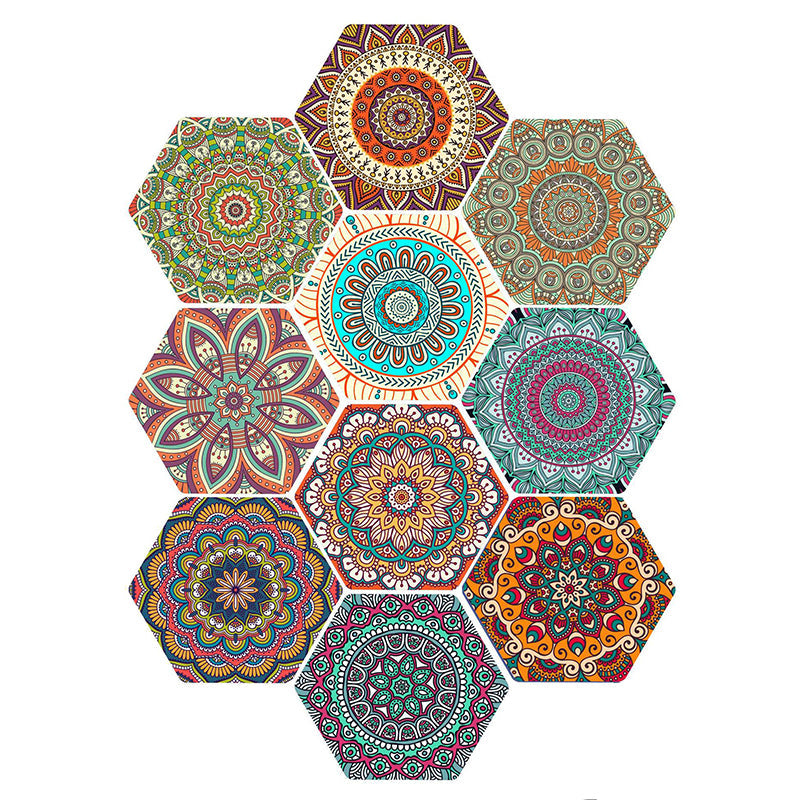 BowLift | Plastic Mosaic Tile Wallpaper Hexagonal for Stick and Remove Back Wall Tile