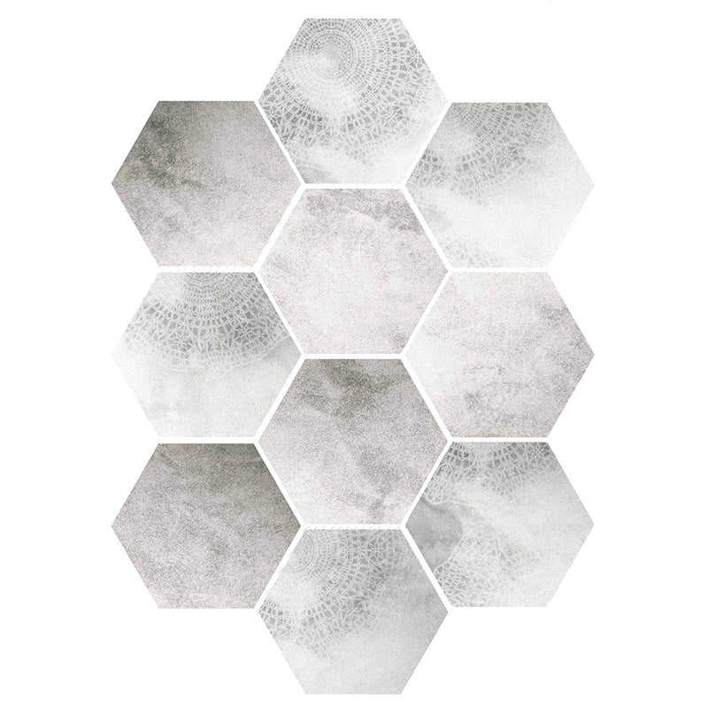BowLift | Plastic Mosaic Tile Wallpaper Hexagonal for Stick and Remove Back Wall Tile