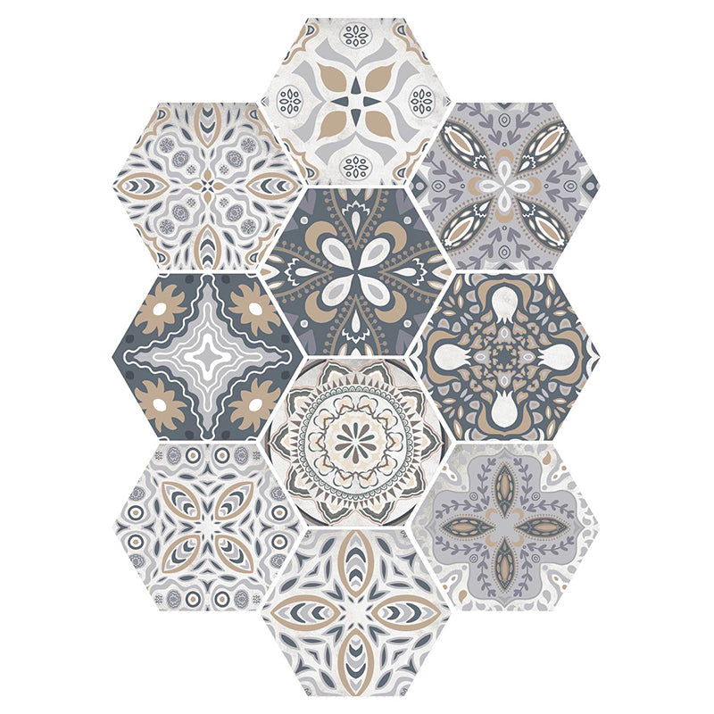 BowLift | Plastic Mosaic Tile Wallpaper Hexagonal for Stick and Remove Back Wall Tile