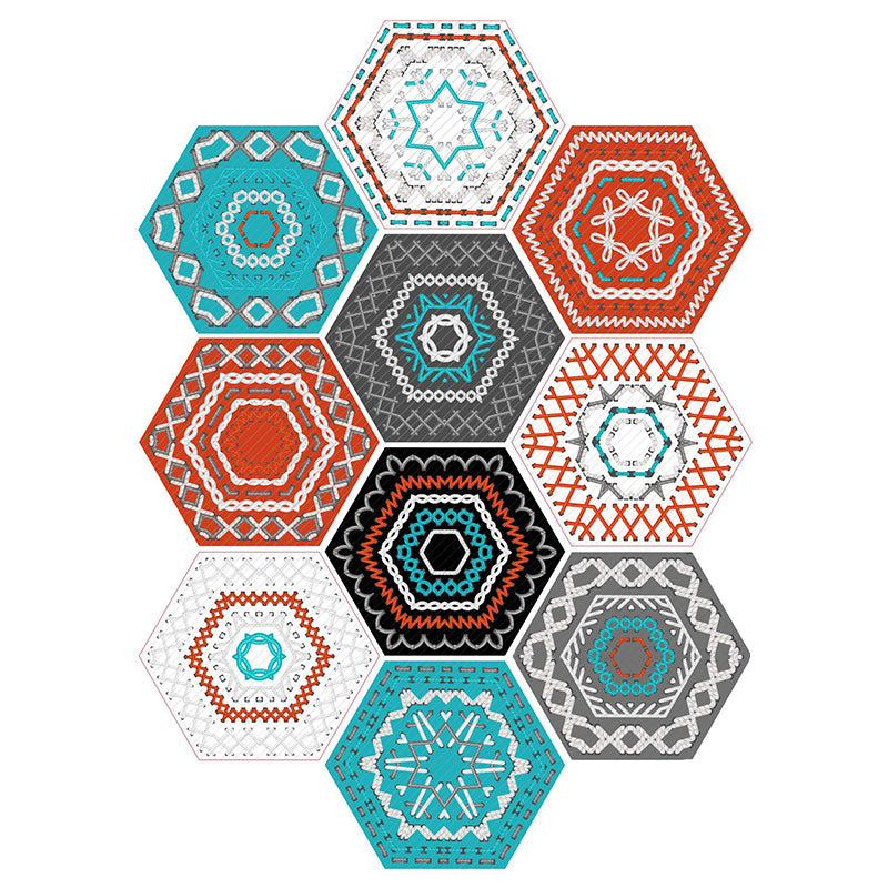 BowLift | Plastic Mosaic Tile Wallpaper Hexagonal for Stick and Remove Back Wall Tile
