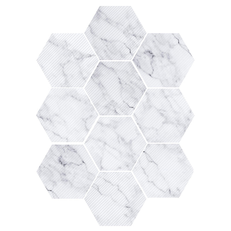 BowLift | Plastic Mosaic Tile Wallpaper Hexagonal for Stick and Remove Back Wall Tile