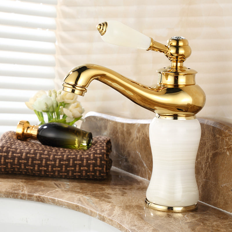 BowLift | Glam Basin faucet Lever handle Low arch basin faucet Bathroom faucet