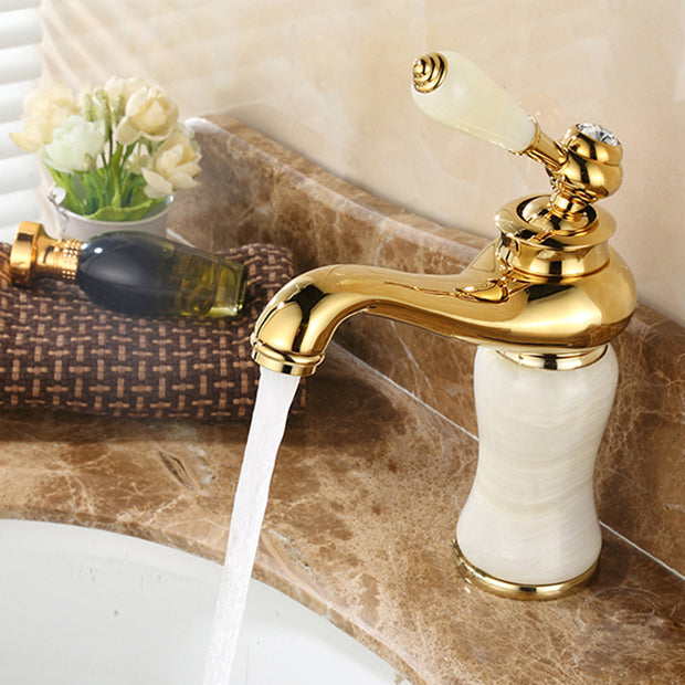 BowLift | Glam Basin faucet Lever handle Low arch basin faucet Bathroom faucet