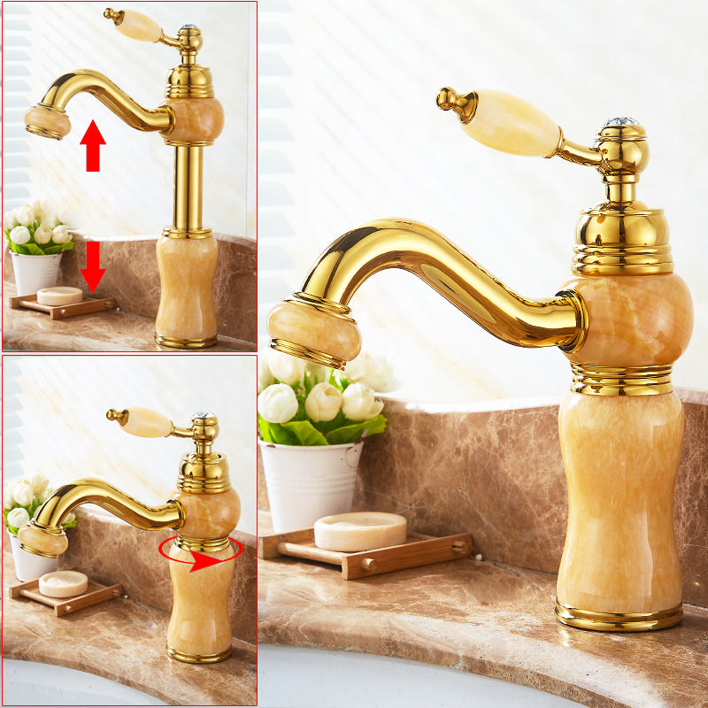 BowLift | Glam Basin faucet Lever handle Low arch basin faucet Bathroom faucet