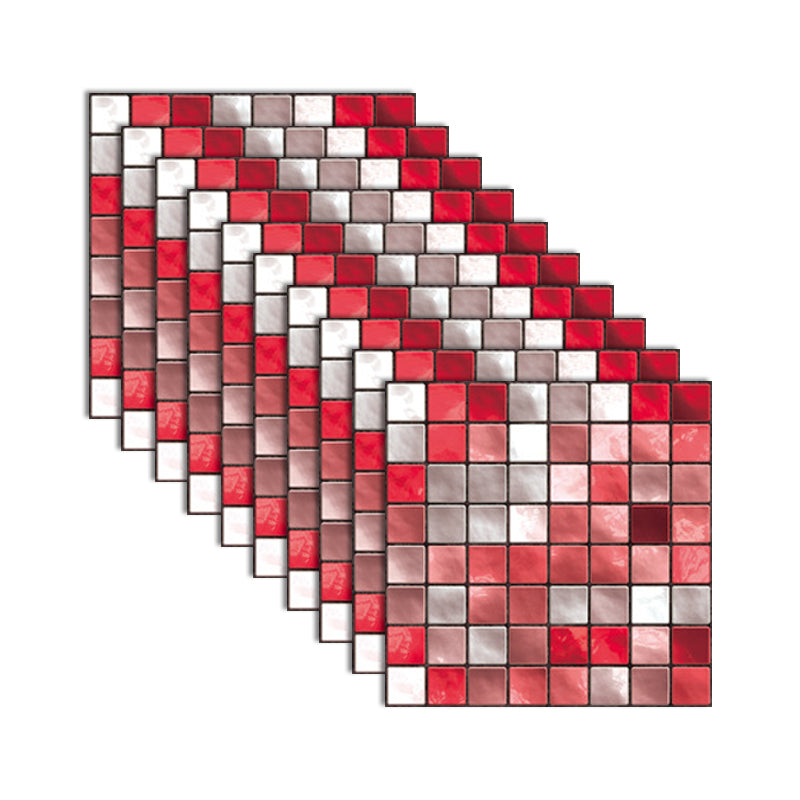 BowLift | Square Peel and Stick Tile Grid Mosaic Tiles Interior Wallpaper