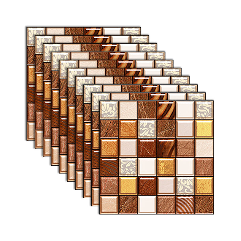 BowLift | Square Peel and Stick Tile Grid Mosaic Tiles Interior Wallpaper