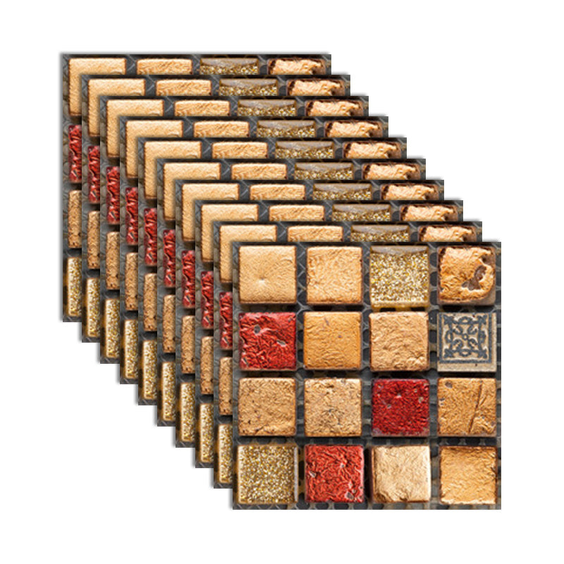 BowLift | Square Peel and Stick Tile Grid Mosaic Tiles Interior Wallpaper