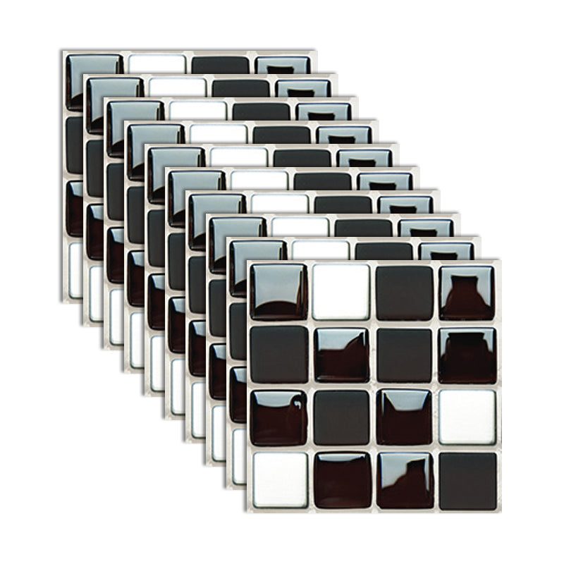 BowLift | Square Peel and Stick Tile Grid Mosaic Tiles Interior Wallpaper