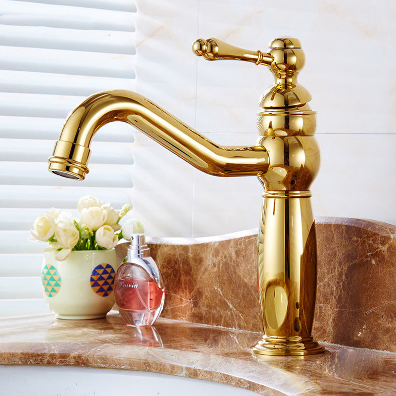 BowLift | Glam Vessel Faucet Swivel Spout Lever Handle Sink Faucet