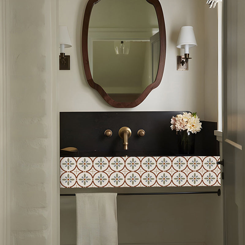 BowLift | Waterproof Peel & Stick Tile Square Pattern Print Single Tile