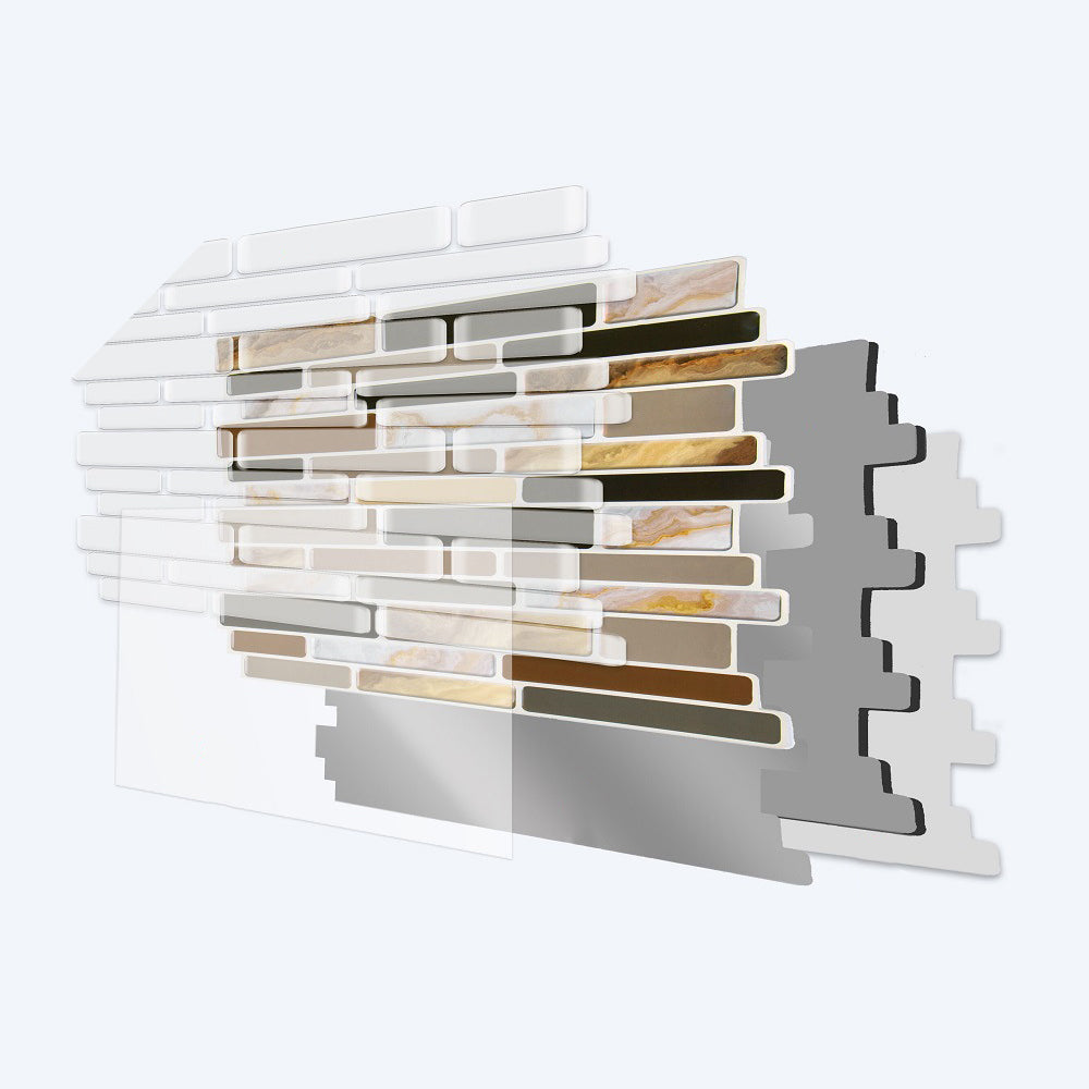 BowLift | Plastic Peel & Stick Subway Tile Modern Simple Subway Tile Wallpaper
