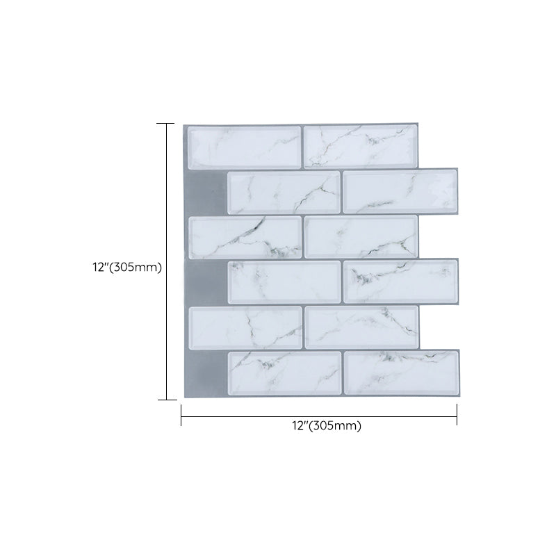 BowLift | Plastic Peel & Stick Subway Tile Modern Simple Subway Tile Wallpaper