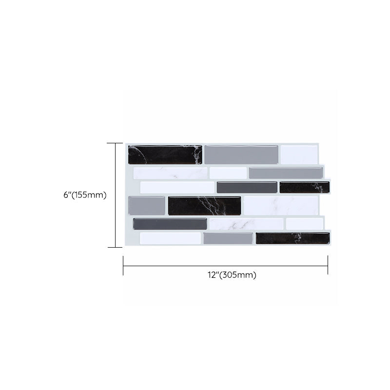 BowLift | Plastic Peel & Stick Subway Tile Modern Simple Subway Tile Wallpaper