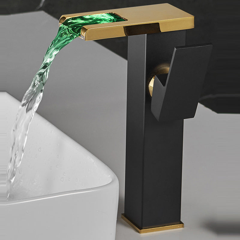 BowLift | Waterfall spout basin tap lever handle square basin tap