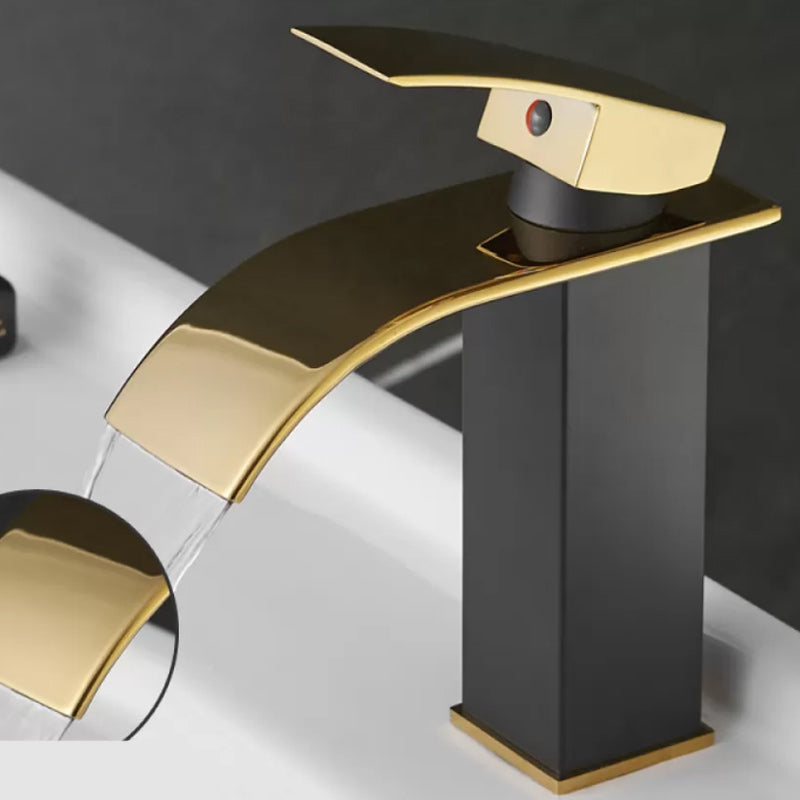 BowLift | Waterfall spout basin tap lever handle square basin tap