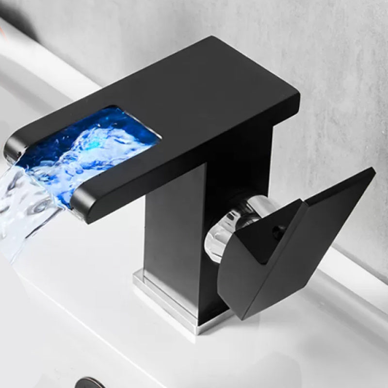 BowLift | Waterfall spout basin tap lever handle square basin tap