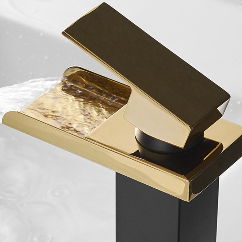 BowLift | Waterfall spout basin tap lever handle square basin tap