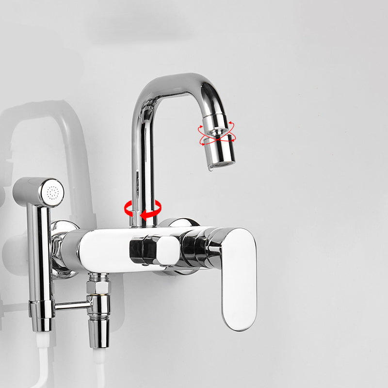 BowLift | Metal Bathtub Faucet Trim Contemporary Lever Handle Bathtub Faucet Trim