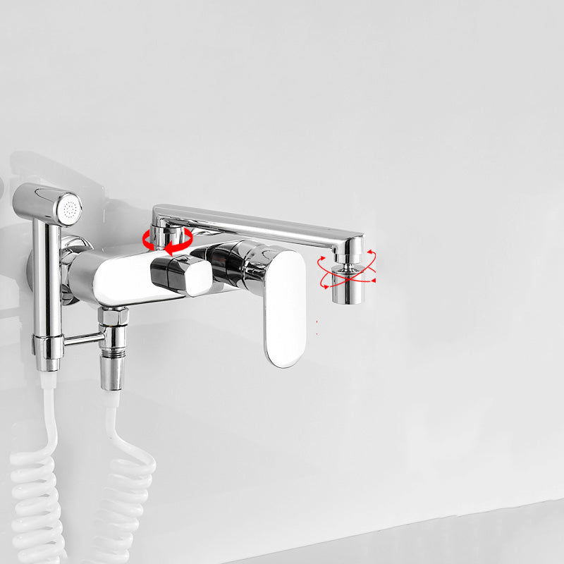 BowLift | Metal Bathtub Faucet Trim Contemporary Lever Handle Bathtub Faucet Trim