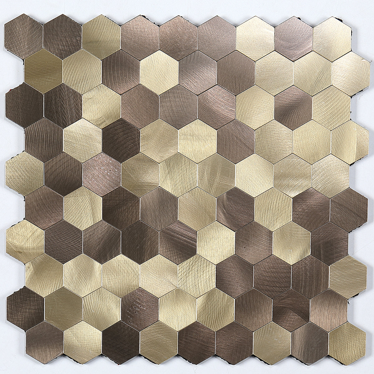BowLift | Modern Tile-Peel & Stick Metal Mosaic Tile Hexagon Peel & Stick Subway Tile