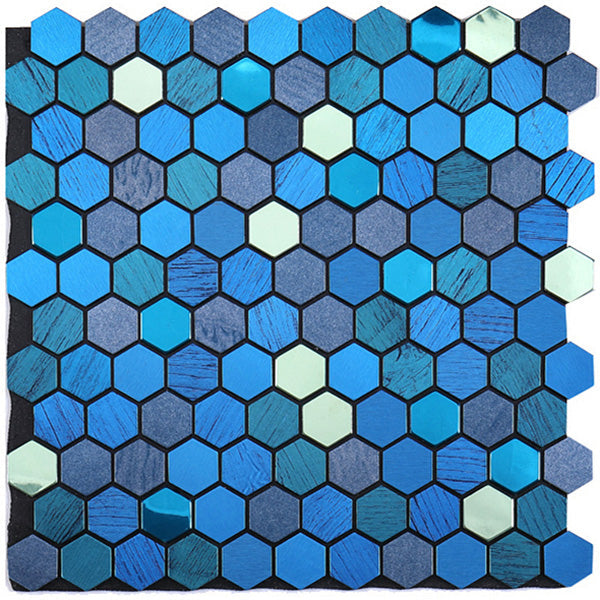BowLift | Modern Tile-Peel & Stick Metal Mosaic Tile Hexagon Peel & Stick Subway Tile