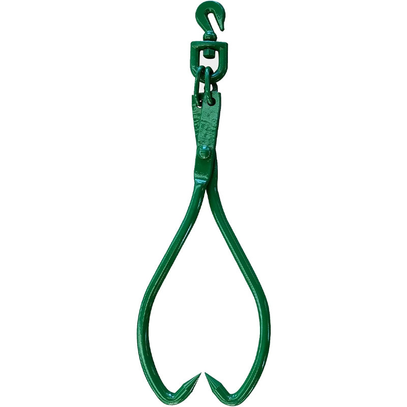 BowLift | 18 Inch Log Lifting Tongs 2 Claw Timber Claw Hook Log Skidding Tongs 18" Jaw Opening