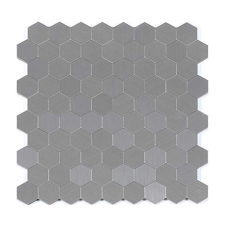 BowLift | Subway Tile Wallpaper Contemporary Peel and Stick Wall Tile with Metal Look
