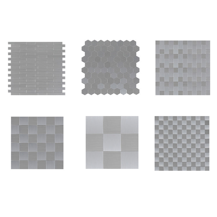 BowLift | Subway Tile Wallpaper Contemporary Peel and Stick Wall Tile with Metal Look