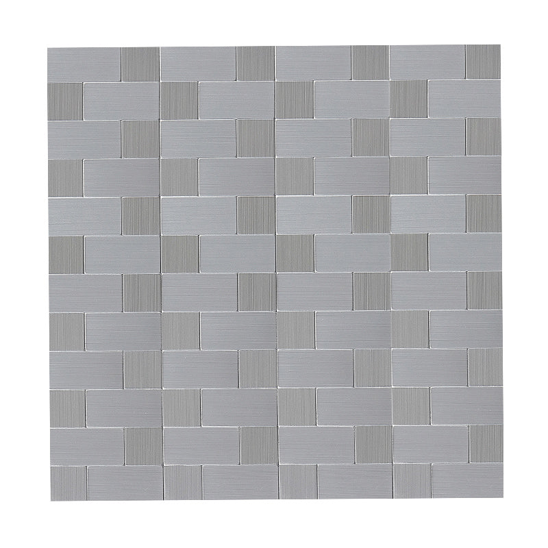 BowLift | Subway Tile Wallpaper Contemporary Peel and Stick Wall Tile with Metal Look