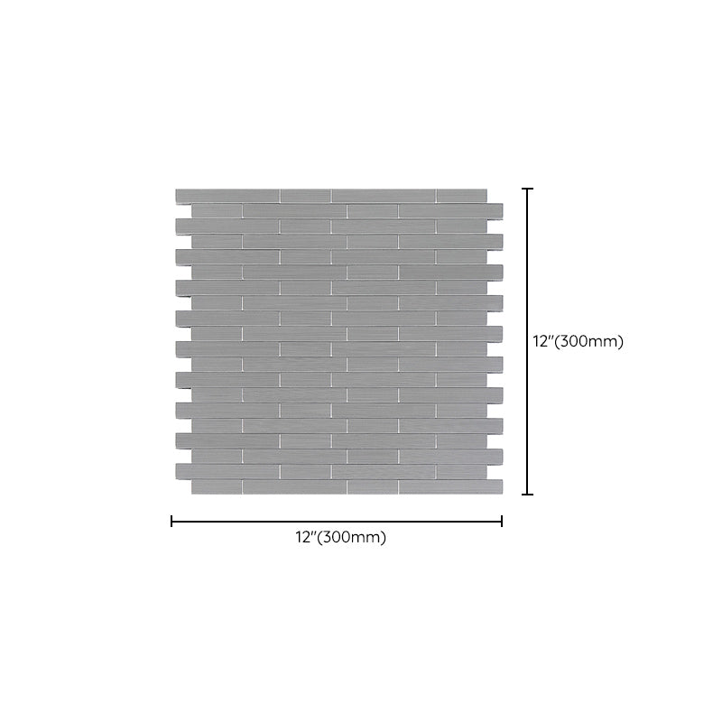 BowLift | Subway Tile Wallpaper Contemporary Peel and Stick Wall Tile with Metal Look