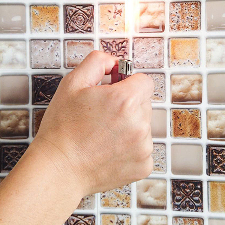 BowLift | Plastic Peel & Stick Mosaic Tiles Mosaic Wallpaper with Square Shape