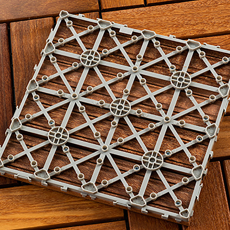 BowLift | 4-Slat Wood Deck/Patio Floor Tiles Interlocking Installation Floor Tiles